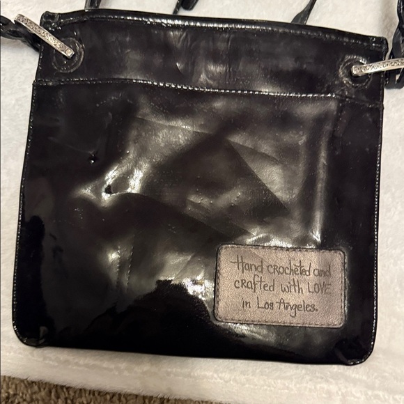 Brighton Black Crochet Shoulder Bag - Picture 14 of 14